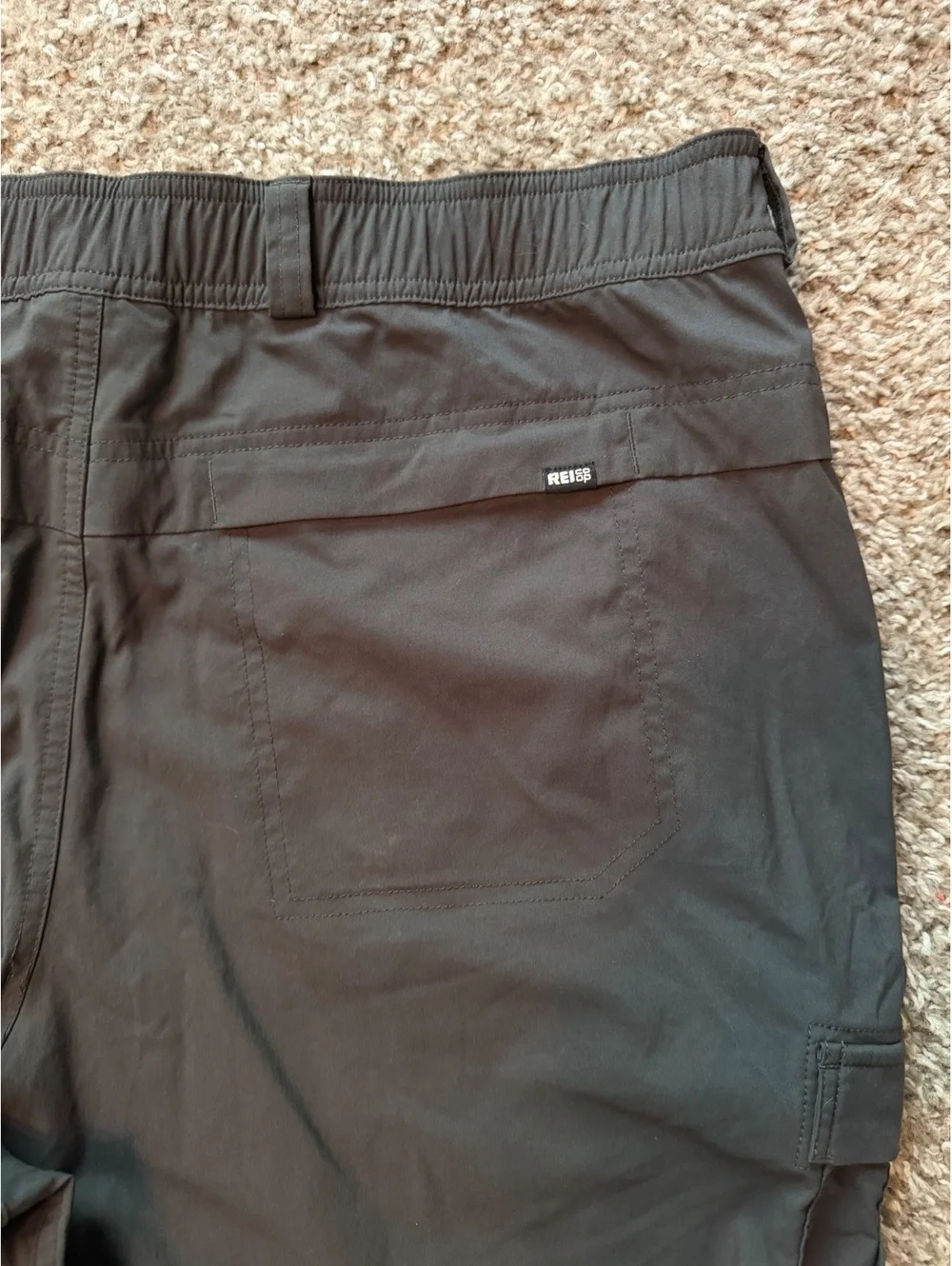 REI Sahara Cargo Shorts Black Men’s 38
